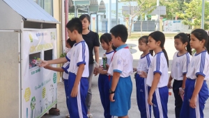 Thiếu nhi thi đua làm theo 5 điều Bác Hồ dạy 