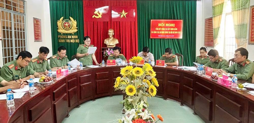 Hội nghị tổng kết công tác xây dựng Đảng và công tác an ninh chính trị nội bộ năm 2024.