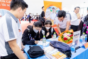 22 doanh nghiệp tham gia ngày hội việc làm tại Trường ĐH Sư phạm kỹ thuật Vĩnh Long