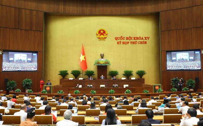 Quang cảnh phiên họp Quốc hội chiều 5/5. Ảnh: Phạm Kiên/TTXVN

