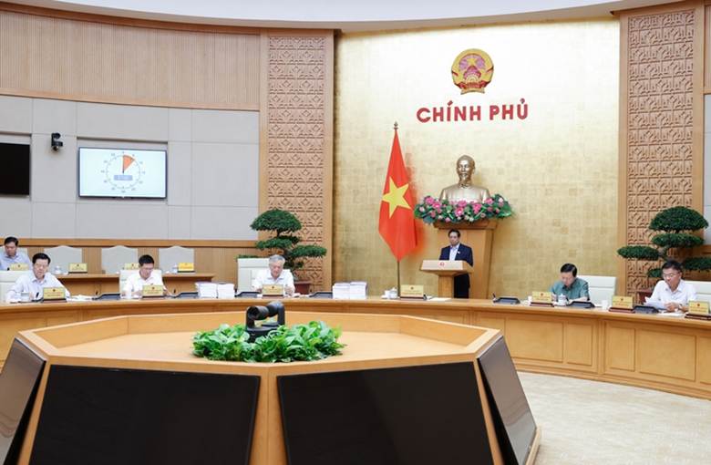 
Thủ tướng Phạm Minh Chính chủ trì phiên họp - Ảnh: VGP