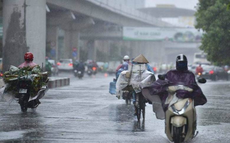 
Nhiều khu vực trên cả nước có mưa rào và dông rải rác