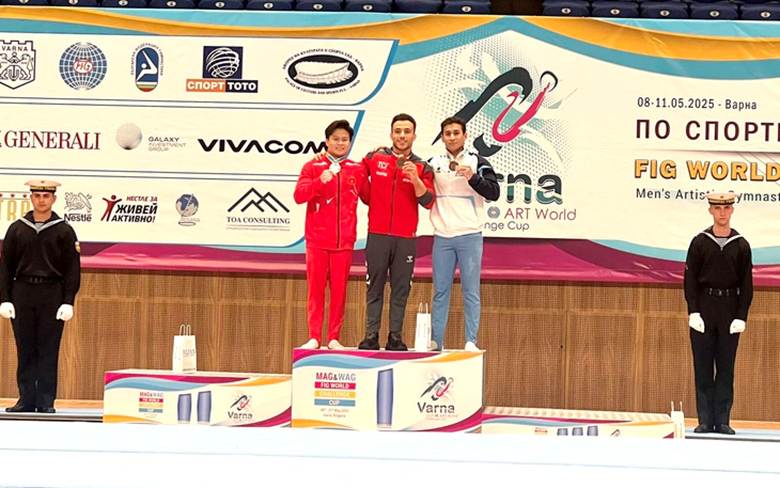 Đặng Ngọc Xuân Thiện là VĐV xuất sắc của thể dục dụng cụ Việt Nam, góp phần mang về tấm huy chương vàng World Challenge Cup 2025 - Ảnh: NAM TRẦN