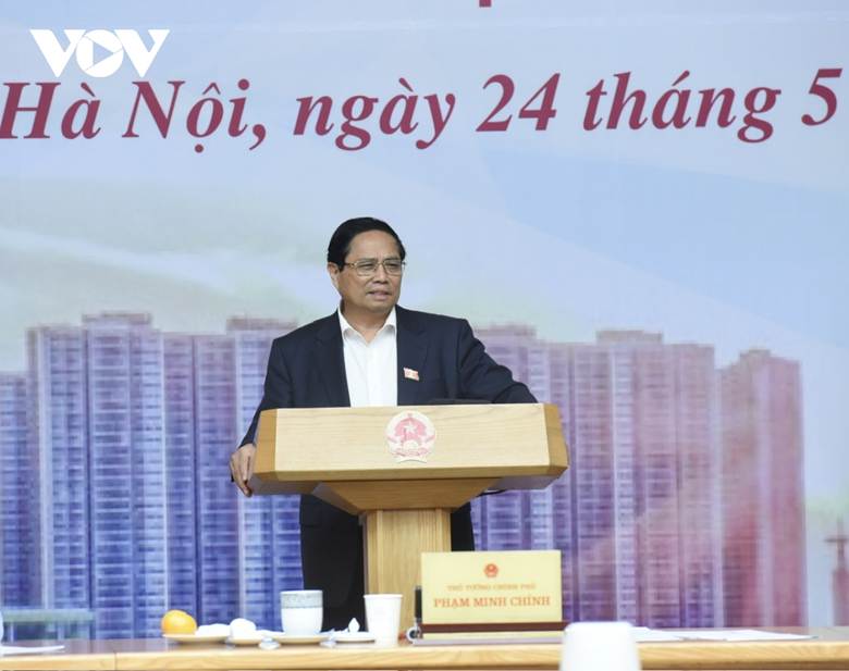  

Thủ tướng Phạm Minh Chính phát biểu tại cuộc họp.