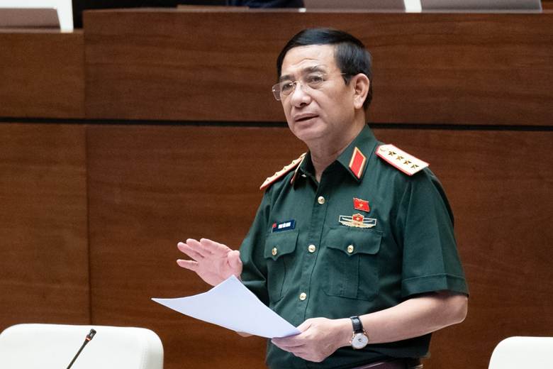 
Bộ trưởng Bộ Quốc phòng, Đại tướng Phan Văn Giang. (Ảnh: Media Quốc hội)