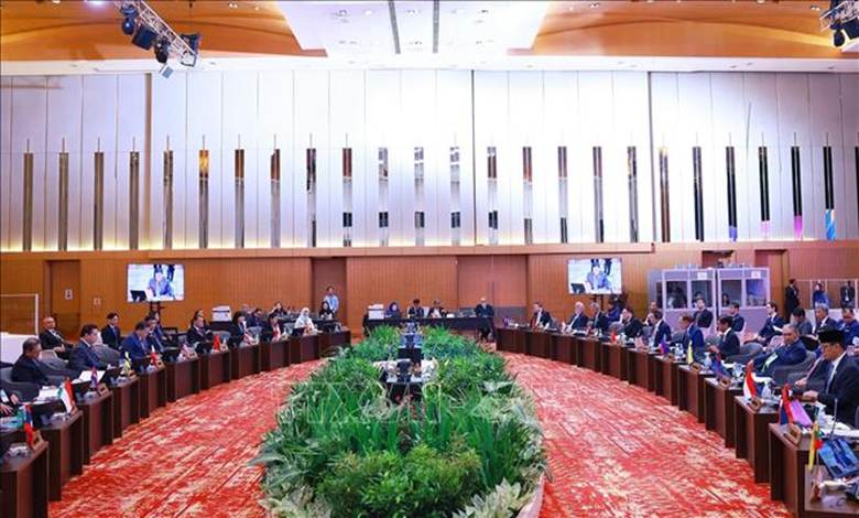 Phiên Đối thoại của lãnh đạo ASEAN với đại diện Hội đồng liên Nghị viện ASEAN (AIPA). Ảnh: Dương Giang/TTXVN