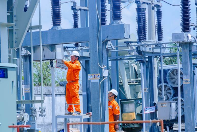 Đóng điện hoàn tất dự án Cải tạo, nâng công suất Trạm biến áp 110kV Suối Dộp, Tây Ninh từ 2x40MVA lên 2x63MVA ngày 27/4/2025