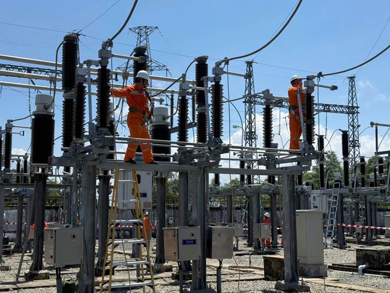  Đóng điện đưa vào vận hành hạng mục công trình Đường dây 110kV Tịnh Biên - Hà Tiên đi qua địa bàn An Giang và Kiên Giang ngày 12/4/2025
