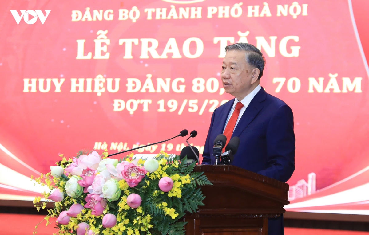 Tổng Bí thư, Chủ tịch nước Tô Lâm phát biểu tại buổi lễ.