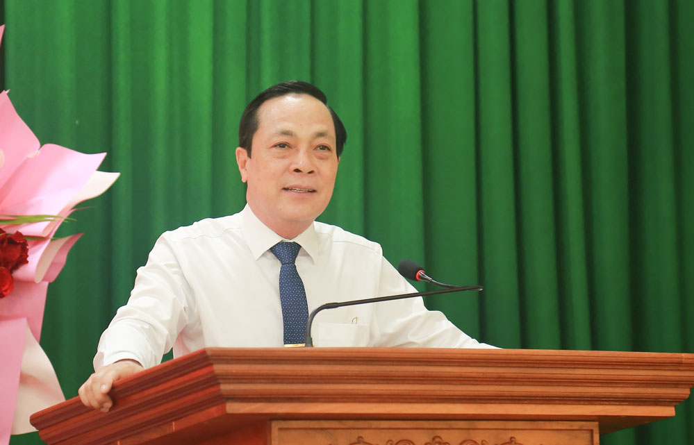  Đồng chí Lâm Minh Đằng phát biểu chỉ đạo.