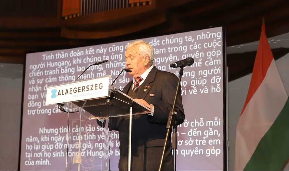 Tọa đàm về “Tư tưởng của Chủ tịch Hồ Chí Minh về đoàn kết quốc tế” đã thu hút nhiều ý kiến phát biểu sâu sắc từ các đại biểu Hungary. (Ảnh do Đại sứ quán Việt Nam tại Hungary cung cấp)