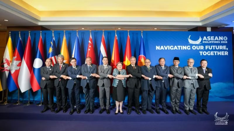 Các quan chức ASEAN tham dự loạt Hội nghị cấp Bộ trưởng Ngoại giao ASEAN trù bị cho Hội nghị Cấp cao ASEAN lần thứ 48. (Ảnh: Ban Tổ chức ASEAN)