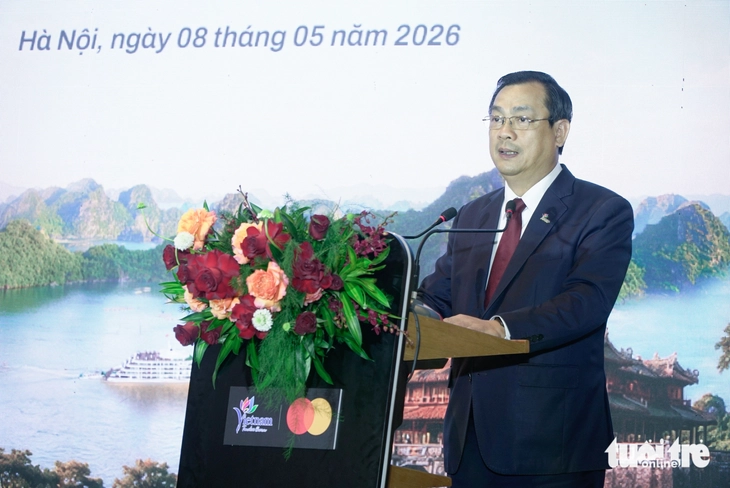 Ông Nguyễn Trùng Khánh - Cục trưởng Cục Du lịch quốc gia Việt Nam - phát biểu tại sự kiện - Ảnh: NGUYỄN HIỀN

