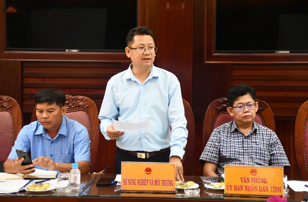 Lãnh đạo Sở Nông nghiệp và Môi trường lưu ý hướng một số vấn đề chung liên quan các phường.