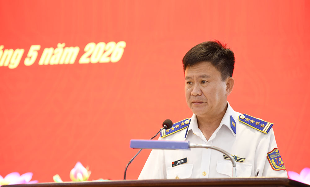 Đại tá Cao Vũ Long, Phó Tư lệnh - Tham mưu trưởng Vùng - Chủ trì buổi khai mạc.