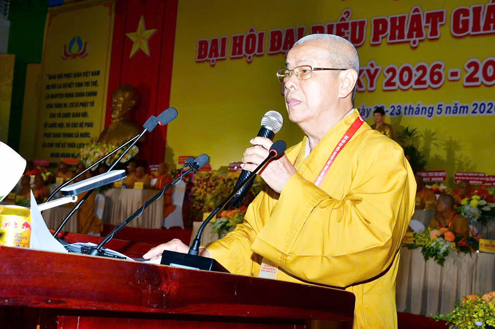 Hòa thượng Thích Trí Minh. Ảnh: BÁ THI