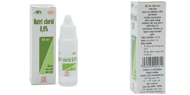 Thuốc nhỏ mắt Natri clorid 0,9% của Công ty Pharmedic

