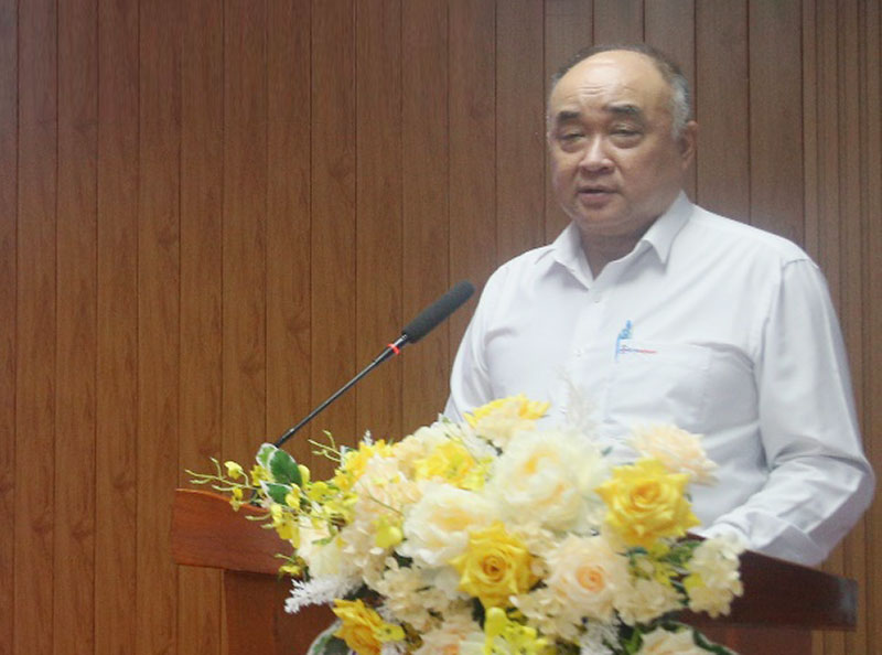 Ông Âu Nguyễn Đình Thảo - Phó Giám đốc công ty phát biểu chỉ đạo hưởng ứng Tháng Công nhân năm 2026.