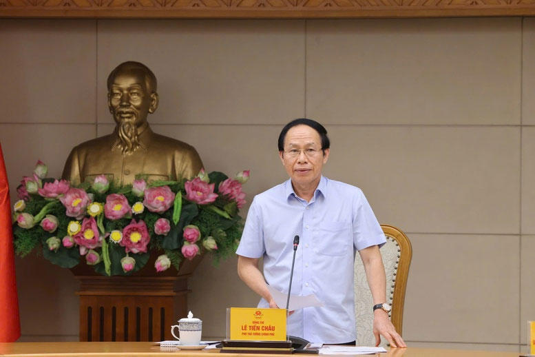 Phó Thủ tướng Lê Tiến Châu chủ trì họp về công tác chuẩn bị kỳ thi tốt nghiệp trung học phổ thông năm 2026 và công tác chuẩn bị năm học 2026-2027 - Ảnh: VGP/Thu Sa