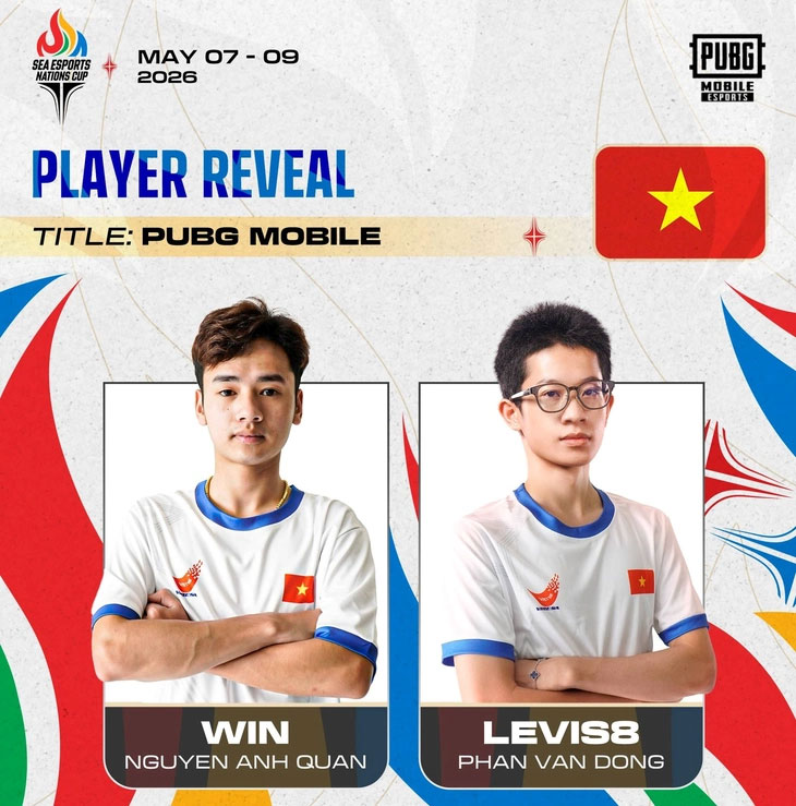 Win và Levis8 của đội PUBG Mobile Việt Nam - Ảnh: GV