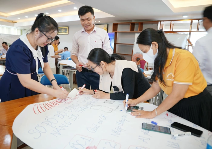 76 học viên tham gia khóa đào tạo tư duy thiết kế và khởi nghiệp tinh gọn