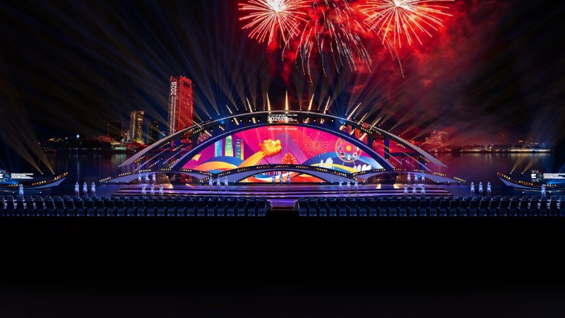 Thiết kế Lễ hội pháo hoa quốc tế Đà Nẵng 2026. (Ảnh: Ban tổ chức DIFF 2026)

