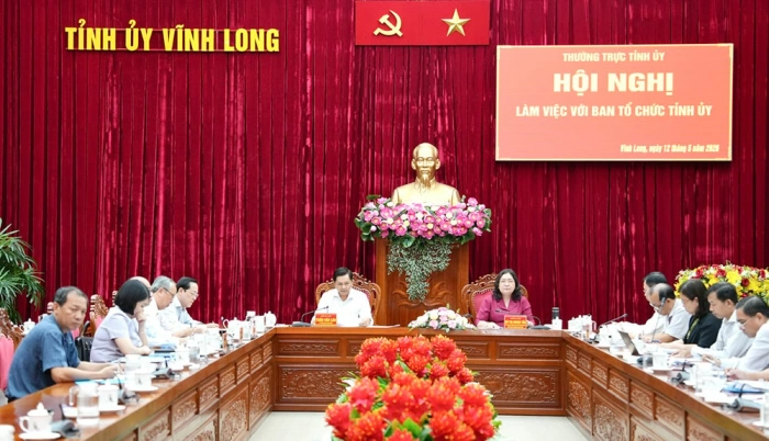 Thường trực Tỉnh ủy làm việc với Ban Tổ chức Tỉnh ủy