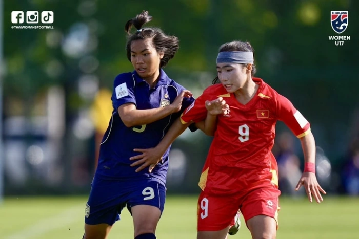 Ghi bàn thắng muộn phút 90+2, U17 nữ Việt Nam chia điểm với U17 nữ Thái Lan