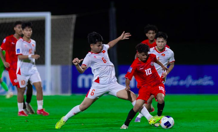 U17 Việt Nam có khởi đầu suôn sẻ tại Giải U17 châu Á 2026 - Ảnh: AFC