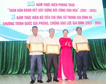Tổng kết 25 năm thực hiện phong trào “Toàn dân đoàn kết xây dựng đời sống văn hóa”