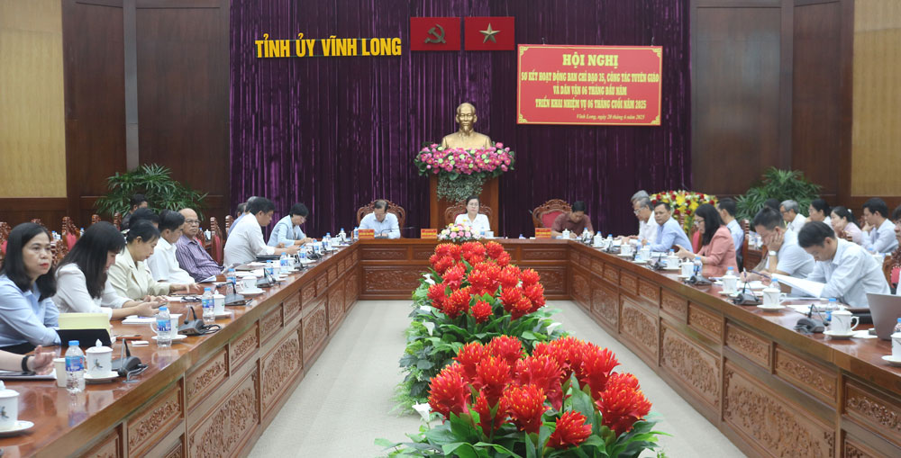 Hội nghị sơ kết hoạt động Ban Chỉ đạo 35 và công tác tuyên giáo và dân vận 6 tháng đầu năm.