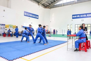 Hơn 160 võ sinh dự kỳ thi thăng cấp trung đẳng vovinam