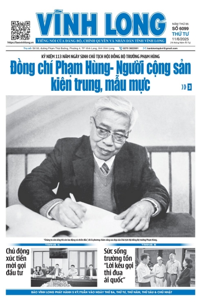 Xem báo in số 6099 thứ tư ngày 11/6/2025