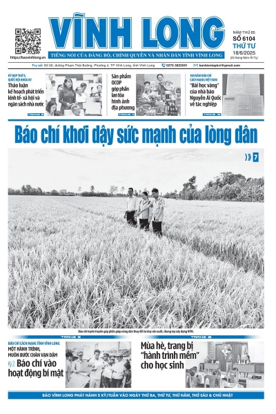 Xem báo in số 6104 thứ tư ngày 18/6/2025