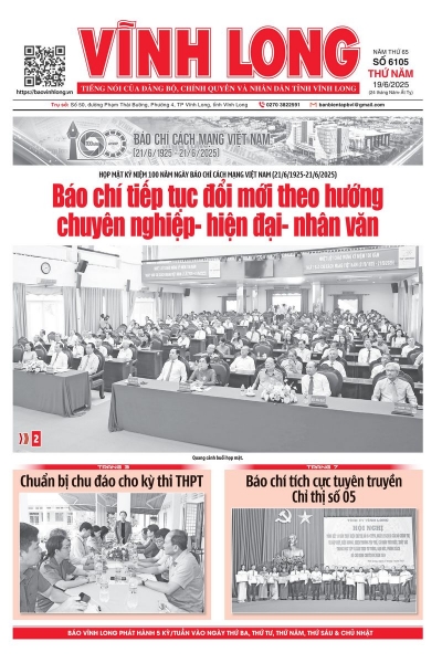 Xem báo in số 6105 thứ năm ngày 19/6/2025
