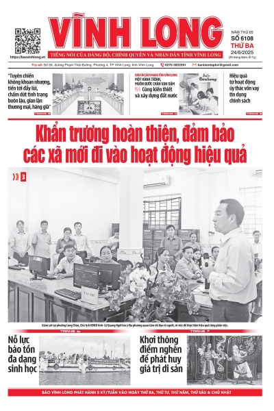 Xem báo in số 6108 thứ ba ngày 24/6/2025
