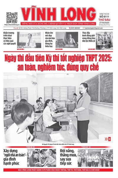 Xem báo in số 6111 thứ sáu ngày 27/6/2025