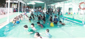 Khai giảng lớp dạy bơi cho 120 học sinh huyện Long Hồ