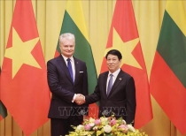 Chủ tịch nước Lương Cường hội đàm với Tổng thống Litva