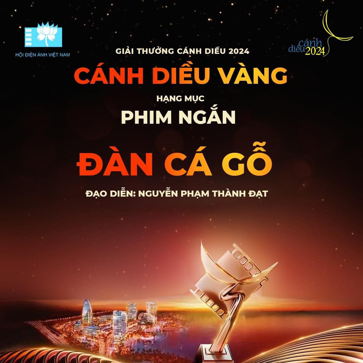 Đàn gỗ đạt giải Phim ngắn xuất sắc nhất tại Cánh diều Vàng 2024. Ảnh: NSX