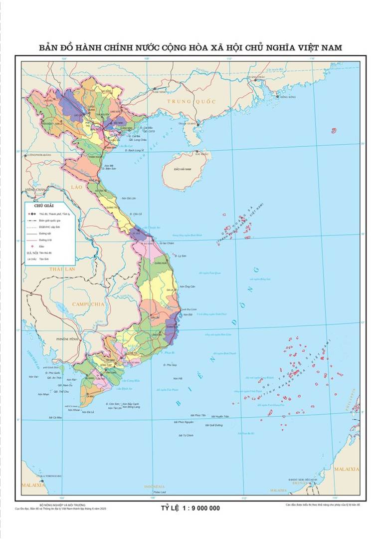 
Bản đồ hành chính nước Cộng hòa xã hội chủ nghĩa Việt Nam