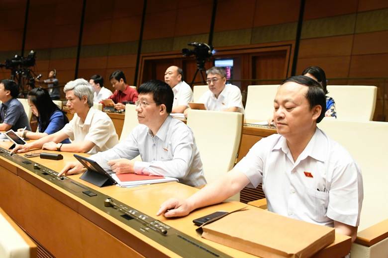 
Đại biểu Quốc hội biểu quyết thông qua luật