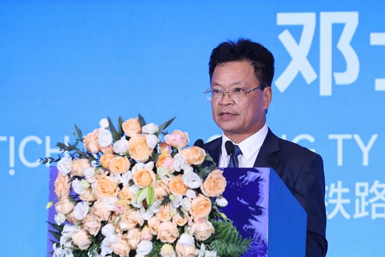 
Chủ tịch Tổng Công ty Đường sắt Việt Nam Đặng Sỹ Mạnh phát biểu tại Diễn đàn kết nối doanh nghiệp Việt Nam - Trung Quốc - Ảnh: VGP/Nhật Bắc