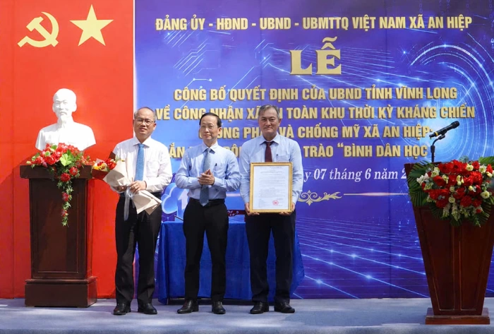 An Hiệp được công nhận xã An toàn khu thời kỳ kháng chiến chống Pháp và chống Mỹ