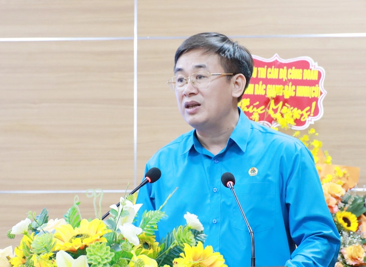Ông Thạch Văn Chung, Chủ tịch Liên đoàn Lao động tỉnh Bắc Ninh - Ảnh: TƯỜNG VI

