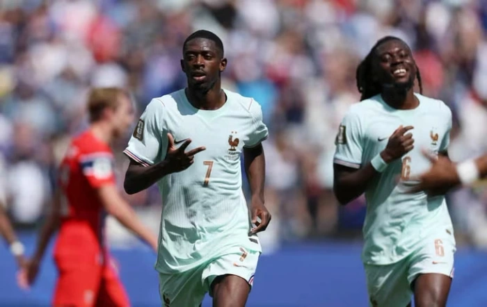 Dembele lập hat-trick, Pháp thắng Na Uy và giành ngôi đầu