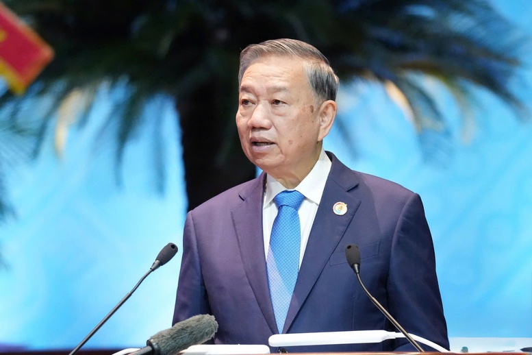 Tổng Bí thư, Chủ tịch nước Tô Lâm phát biểu tại Đại hội Công đoàn Việt Nam lần thứ XIV, nhiệm kỳ 2026–2031.