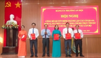 Phường An Hội công bố quyết định thành lập cơ quan, đơn vị, các tổ chức cơ sở đảng, chi bộ trực thuộc Đảng ủy