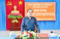 Thẩm định văn kiện Đại hội xã Cầu Ngang, Mỹ Long, Vinh Kim, Nhị Trường và Hiệp Mỹ