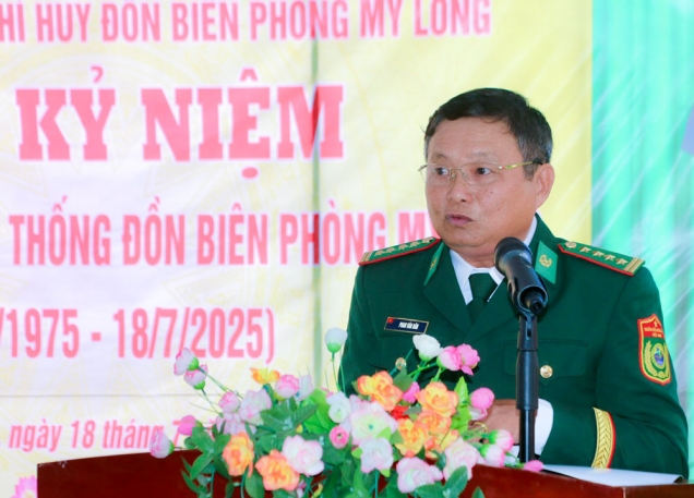 Họp mặt kỷ niệm 50 năm Ngày truyền thống Đồn Biên phòng Mỹ Long